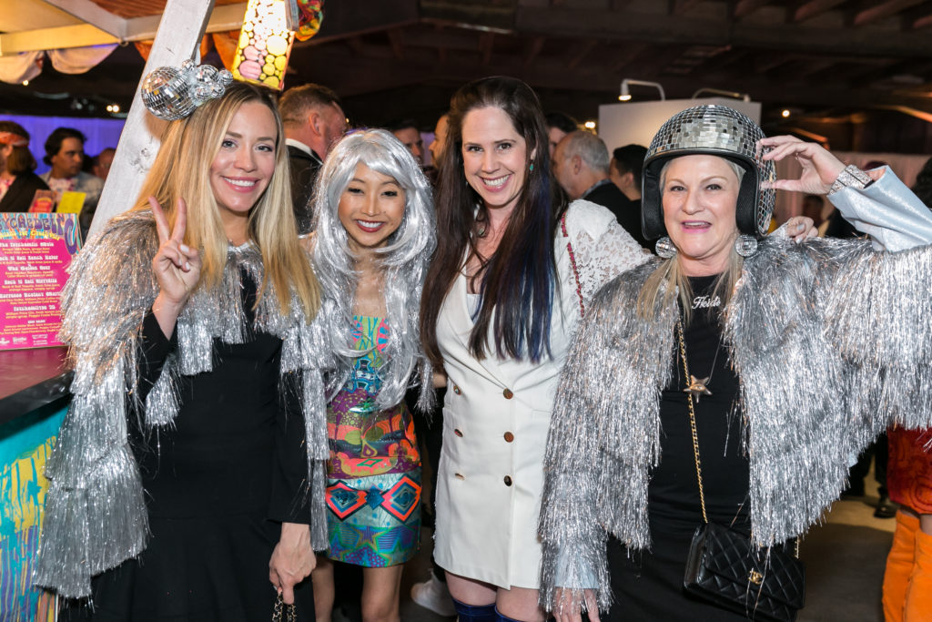 Laura Hill, Kelly Borden, Jennifer Campo, Heidi Vaughan at Orange Show Gala (Photo by Emily Jaschke)