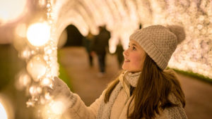 Lights – The Winter Cathedral at Fort Worth’s Lightscape is a photo opportunity.