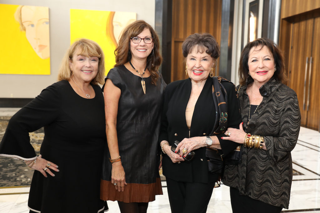 Marilu Garza, Angie Roberts, Warner Roberts, Charity Yarborough Cox at the Women of Substance luncheon. (Photo by Priscilla Dickson)