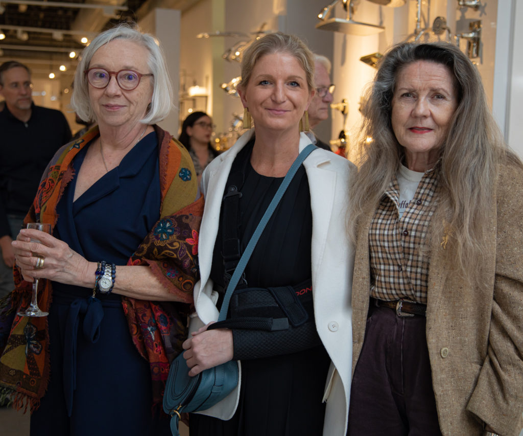 Mary Malik, Kristy Geary, Daphne Scarbrough at Barbara Sallick book signing at Elegant Additions (Photo by Miroma Photography)