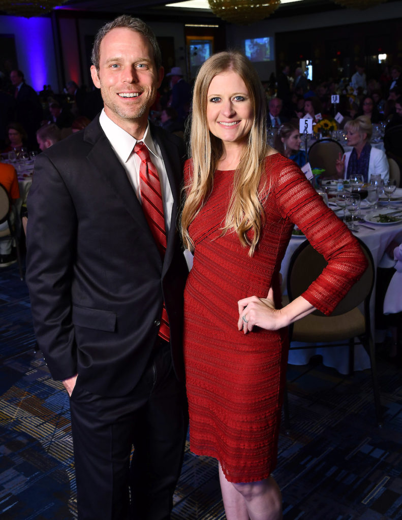 Matt Murphy & Melissa Williams  at the iWrite Gala at the Hilton Americas Hotel.  (Photo by Dave Rossman)