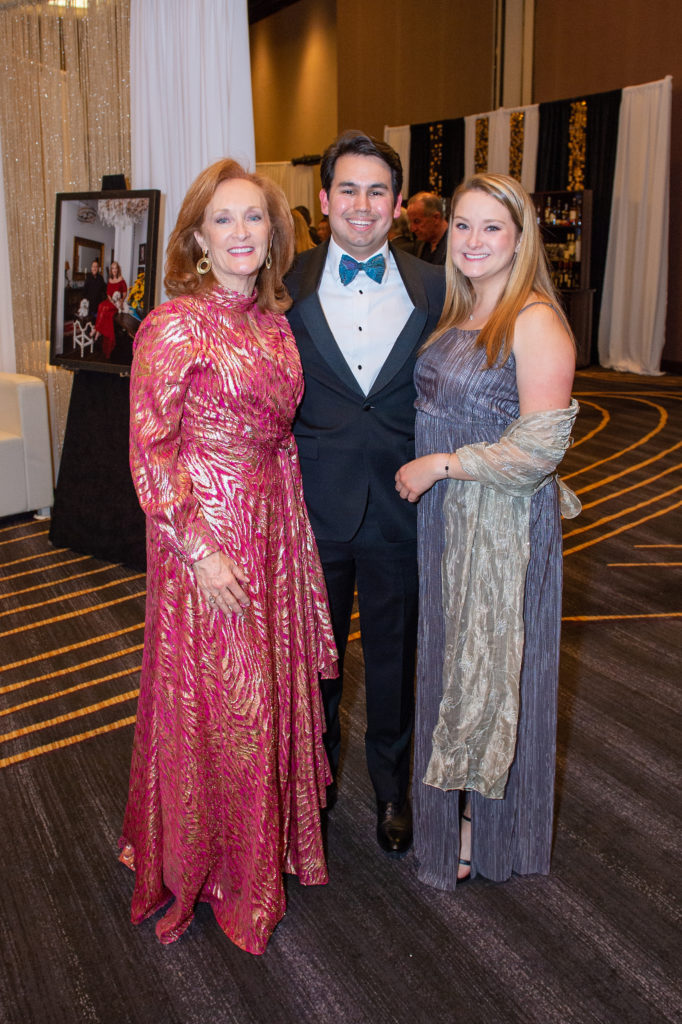 Melanie Cizik, Alex Gonzalez, Reilly Cizik at the Citizens for Animal Protection gala (Photo by Jacob Power)