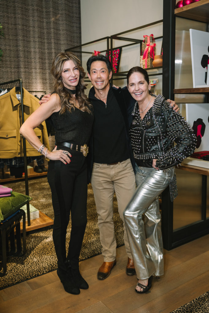 Melissa Mithoff, Rick Nguyen, Marnie Greenwood at The Conservatory post-opening bash in River Oaks District. (Photo by Johnny Than)