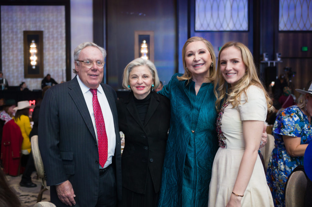 Mike Linn, Beth Madison, Carol Linn, Kelly Buchanan at the 'Grand Champion for TEACH' fundraiser. (Photo by Daniel Ortiz)