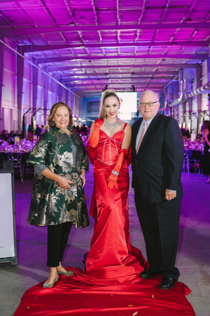 Minnette Boesel, Cara McGarrah, Peter Boesel at the Houston Arts Alliance Add on Art Gala (Photo by Johnny Than)