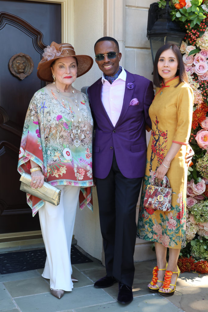 Beth Wolff, Astley Blair, Vivianna Jolie at 'The Ultimate Garden Party' benefiting the Houston Symphony. (Photo by Priscilla Dickson)