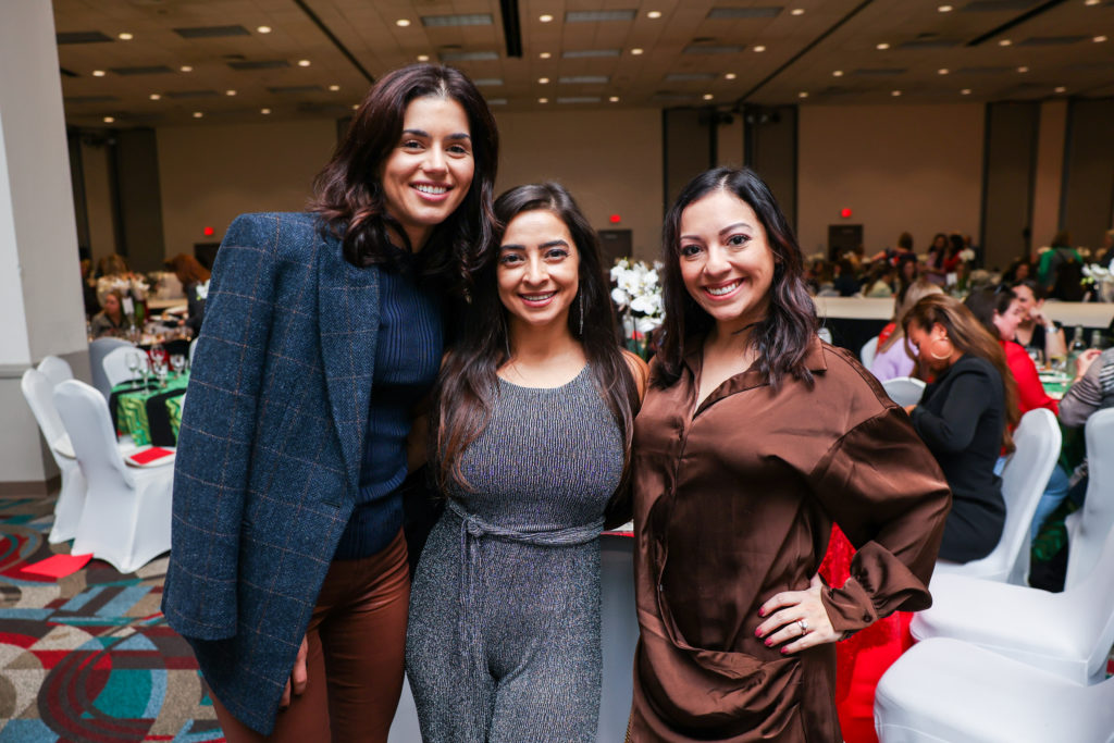 Nadia Ross, Erica Capistran, Michelle Gomez at the Houston Ballet Nutcracker Market Macy's brunch.  (Photo by Melissa Taylor)