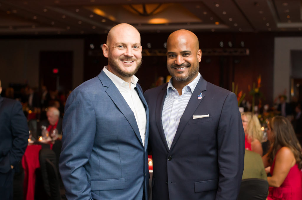 Nick Nagurski, Alvin Abraham at the Houston Professional Firefighter Association's 'Red Hot Gala.' ( Photo by Daniel Ortiz)