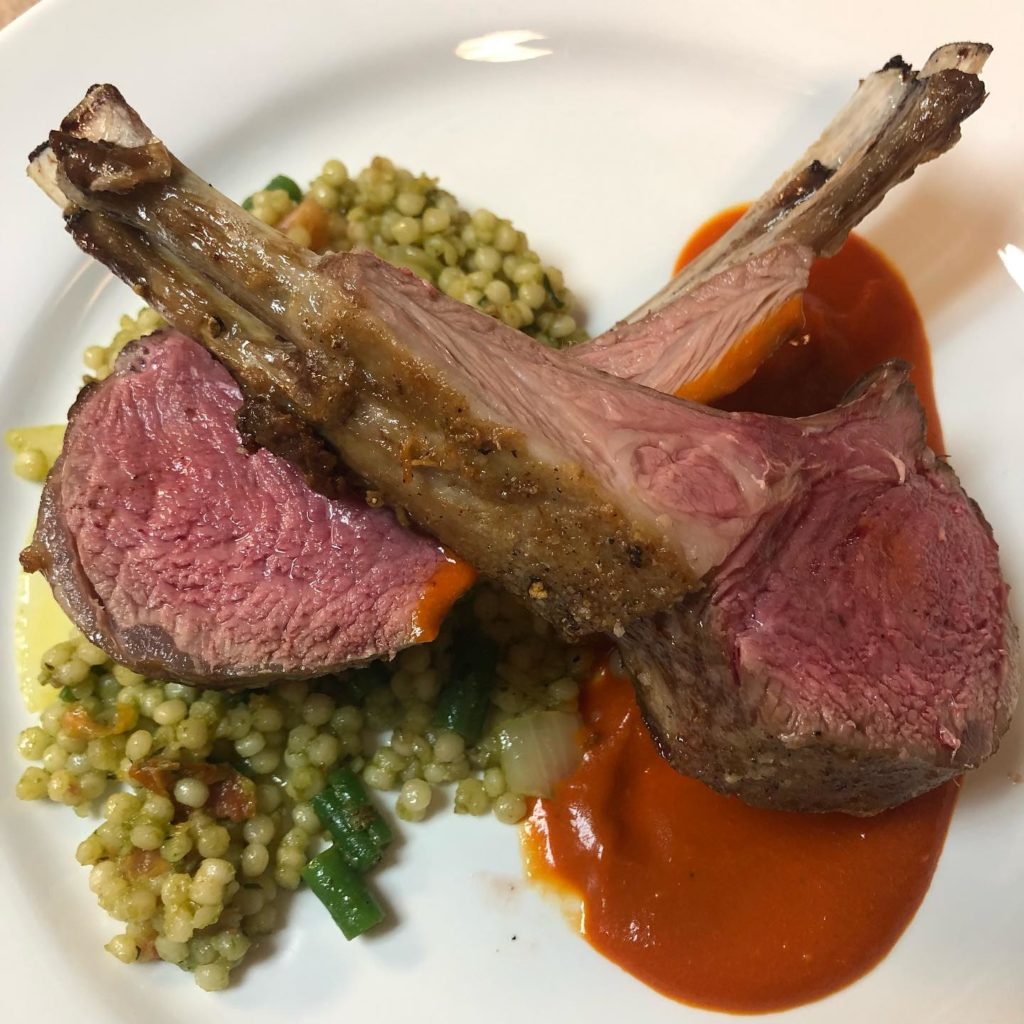 The rack of lamb at Paris 7th never disappoints.