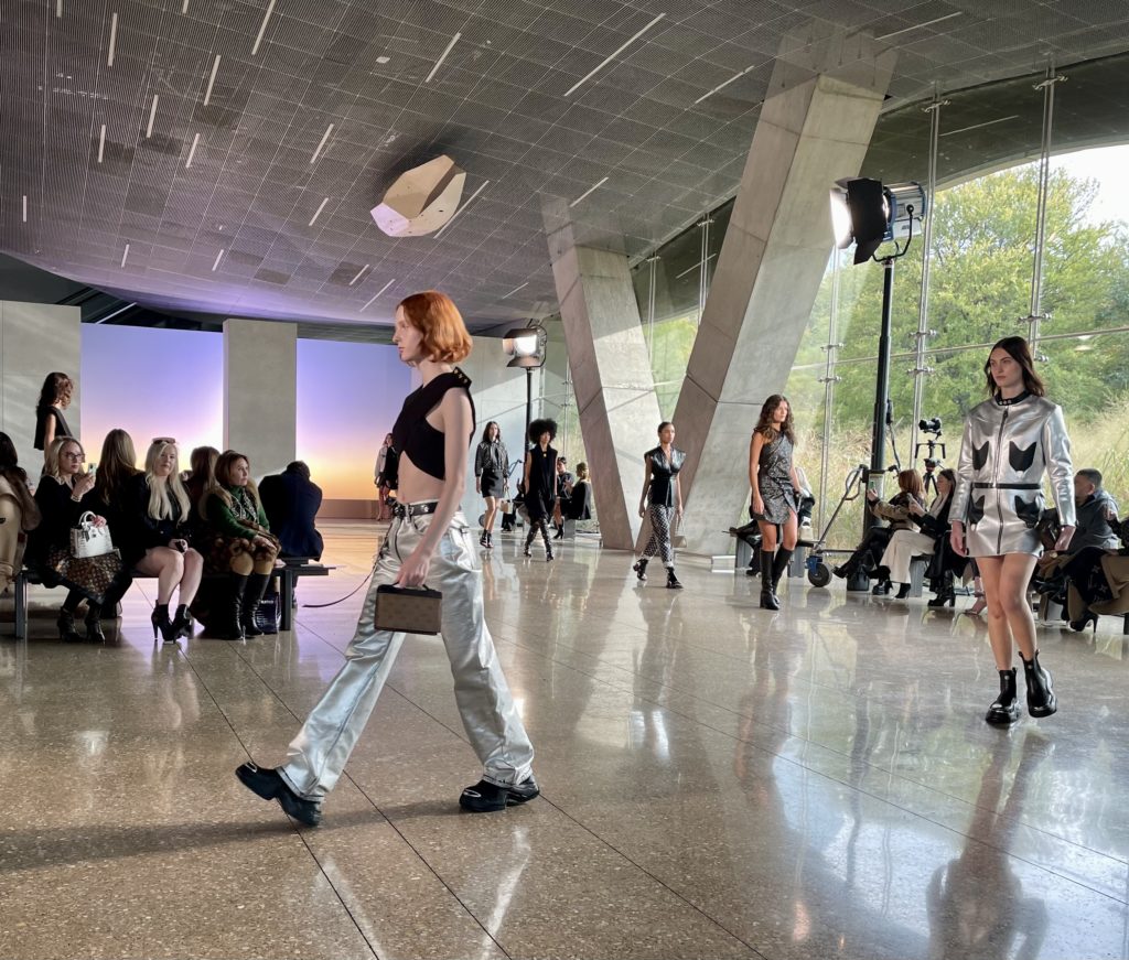Silvered leather and bandeau tops. Photo by Courtney Dabney.