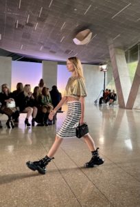Perot – athletic shoes and booties with exaggerated soles . Photo by Courtney Dabney.