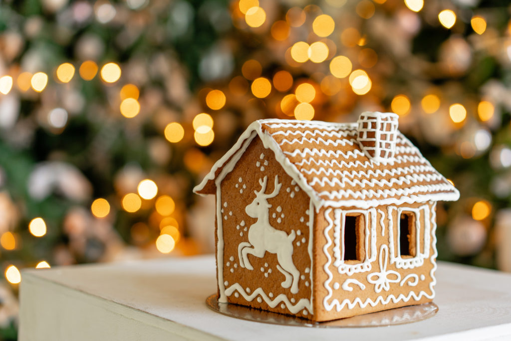 Decorate gingerbread houses at the hotel's holiday workshop.