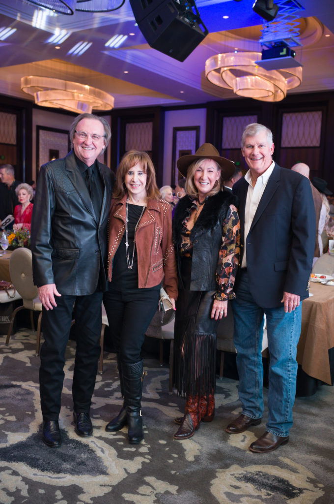 Ralph Burch & Vicki West, Shelley & Lee Boyer at the 'Grand Champion for TEACH' dinner (Photo by Daniel Ortiz)