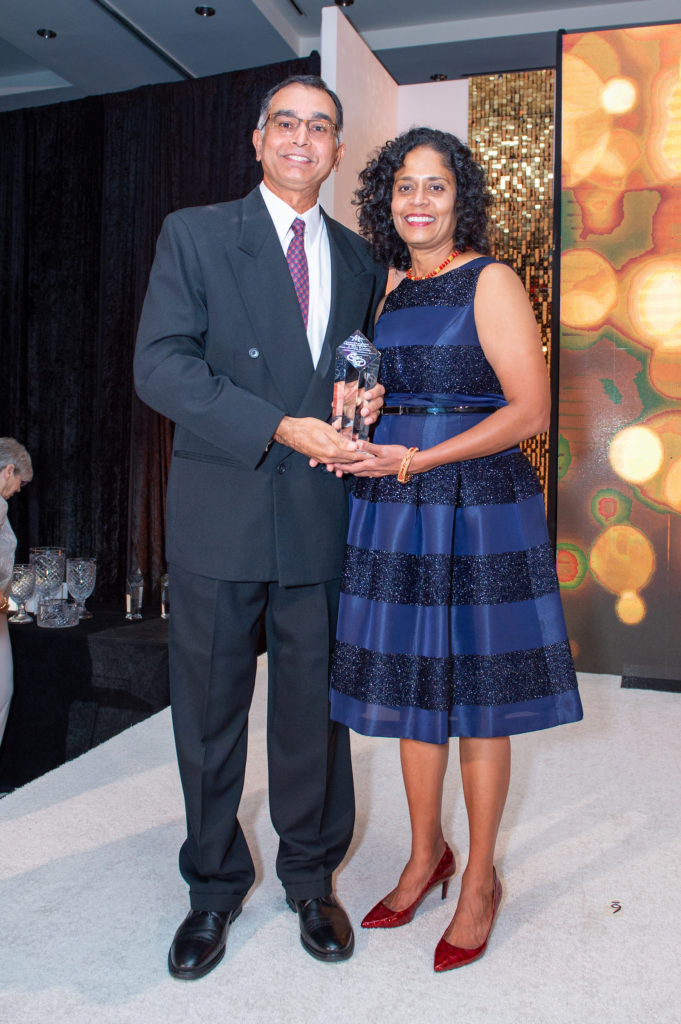 Ram Ramani, Nithya Srinivasan at the Citizens for Animal Protection gala (Photo by Jacob Power)