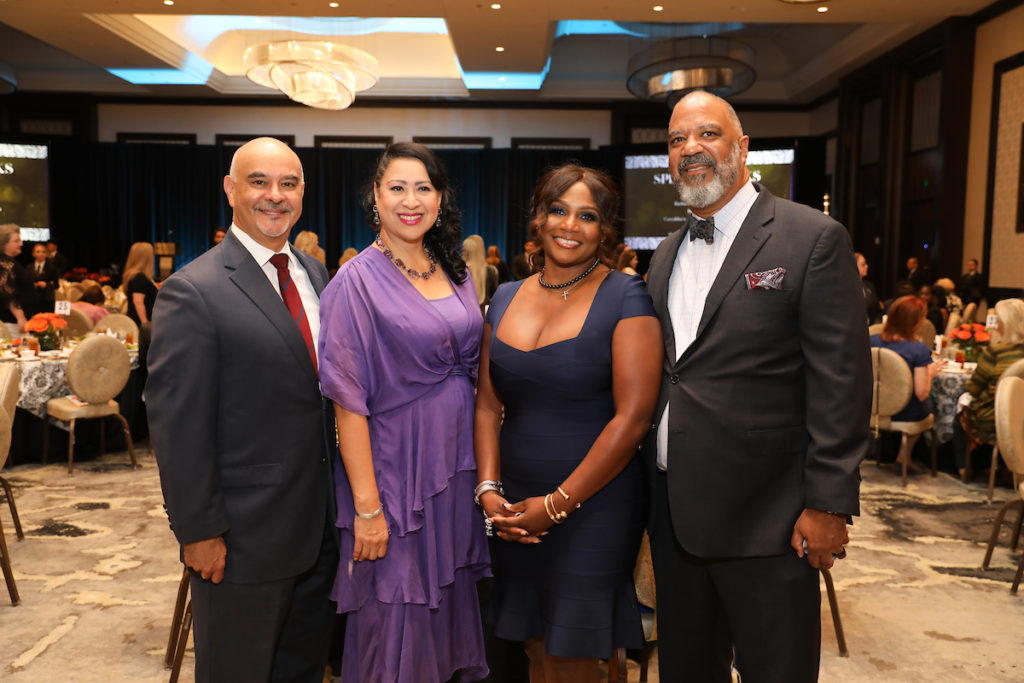 Rick Noriega & Dr. Laura Murillo, Shauna & Morris Rick Clark at the Women of Substance luncheon. (Photo by Priscilla Dickson)
