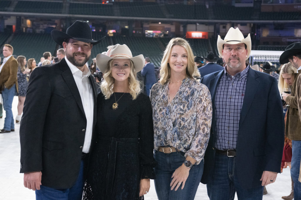 Sean & Cheryl Stanko, Megan & Adam Rowe at the Shriners Children’s Celebration of the Century on the field at Minute Maid Park. (Photo by Wilson Parish)