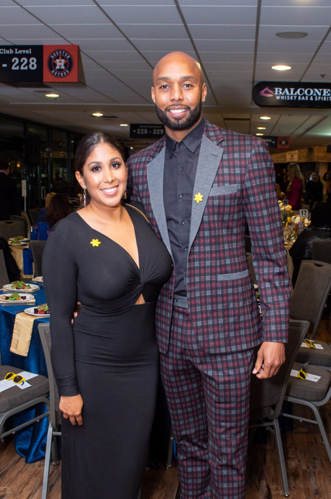 Susanna Gutierrez & Leonard Wilson at the Sunshine Kids 40th anniversary celebration (Photo by Jacob Power)