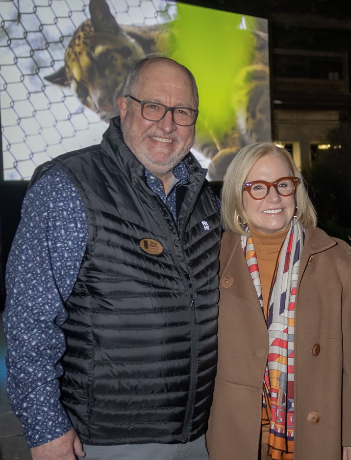 Gregg Hudson, President and CEO Dallas Zoo; Jennifer Altabef (Photo by Thomas Garza and Rob Wythe/Wythe Portrait Studio)