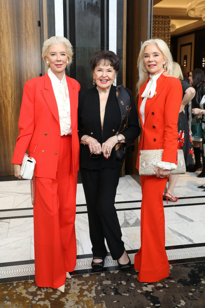 Tama Lundquist, Warner Roberts, Tena Faust at the Women of Substance luncheon. (Photo by Priscilla Dickson)
