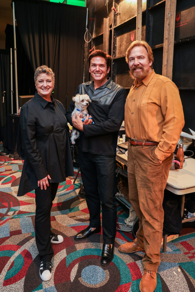 Tamara Klosz Bonar, Lenny Matuszewski, artist Christopher Radko at the Houston Ballet Nutcracker Market Macy's brunch.  (Photo by Melissa Taylor)