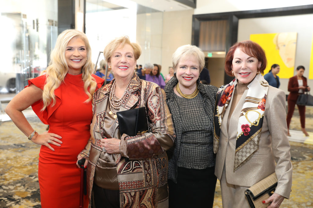 Tammie Anne Johnson, Jerre Williams Parsons, Leila Perrin, Chris Kase at the Women of Substance luncheon. (Photo by Priscilla Dickson)