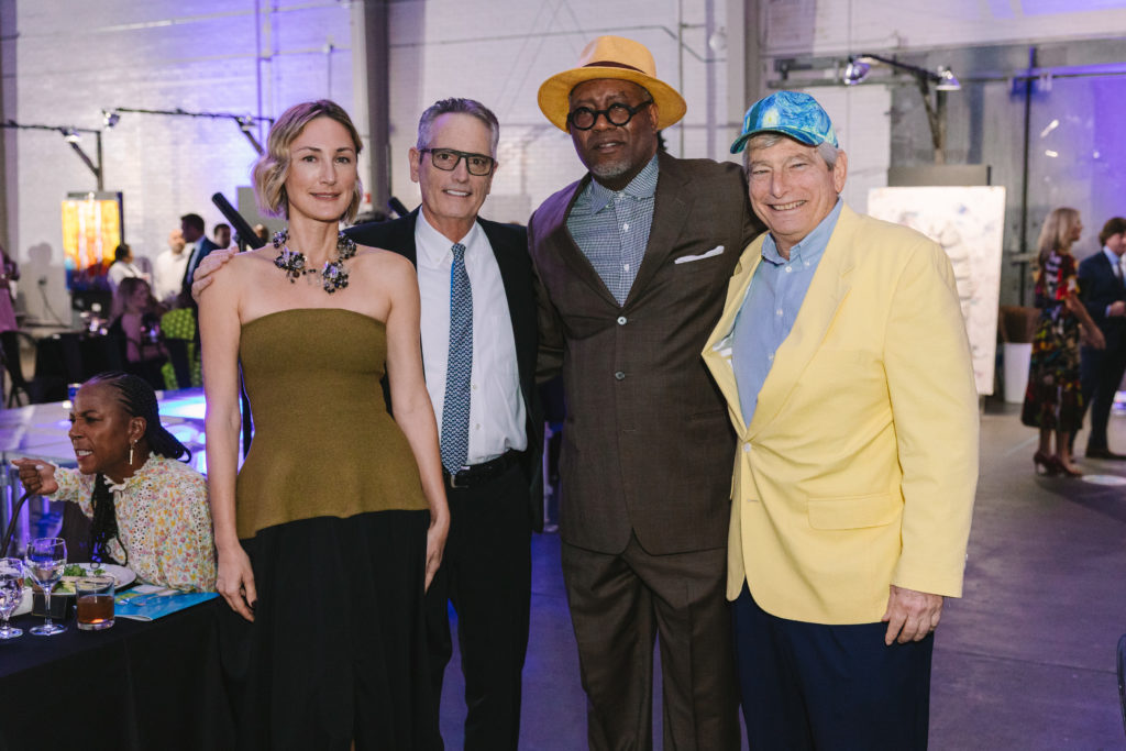 Chairs Tatiana & Craig Massey, Michael Ray Charles, Steve Massey at the Houston Arts Alliance Add on Art Gala (Photo by Johnny Than)