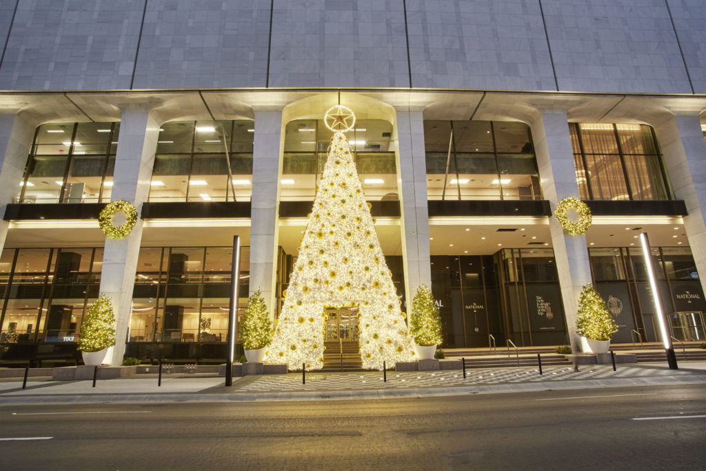 The Thompson Hotel and The National during the holidays.