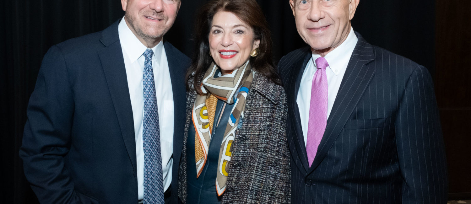 Tilman Fertitta, Dancie Ware and State Senator John Whitmire at Whitmire's official announcement of his candidacy for Houston mayor with Fertitta and the host committee at the Post Oak Hotel at Uptown Houston. (Photo by F. Carter Smith)