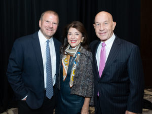 Tilman Fertitta, Dancie Ware and State Senator John Whitmire at Whitmire's official announcement of his candidacy for Houston mayor with Fertitta and the host committee at the Post Oak Hotel at Uptown Houston. (Photo by F. Carter Smith)