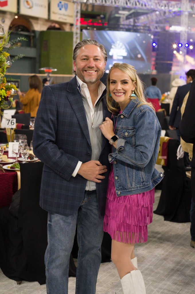Trey & Lindsey Black at the Shriners Children’s Celebration of the Century on the field at Minute Maid Park. (Photo by Daniel Ortiz)