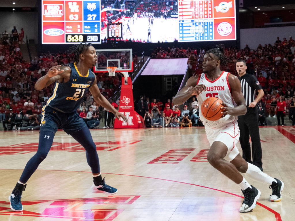 University of Houston super freshman Jarace Walker has some outside skills too. (Photo by F. Carter Smith)