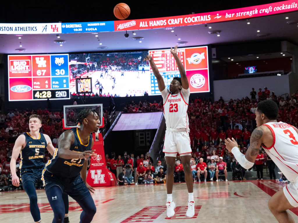 University of Houston freshman Terrance Arceneaux has a feel for the game and winning. (Photo by F. Carter Smith)