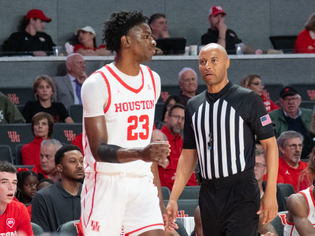 University of Houston wing Terrance Arceneaux always seems to do something with his time on the court. (Photo by F. Carter Smith)