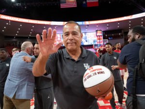 The University of Houston basketball team, led by head coach Kelvin Sampson, faced the Northern Colorado Golden Bears in their 2022-2023 season opening game at the Fertitta Center
