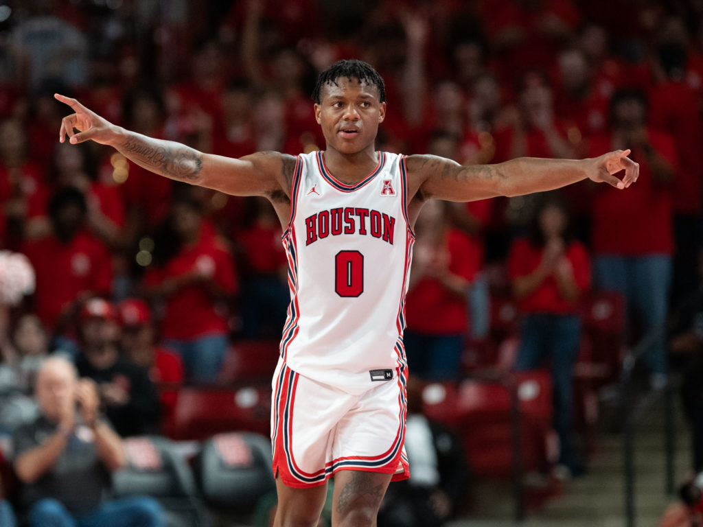 UH All-American guard Marcus Sasser is a difference maker for one of the country's best teams. (Photo by F. Carter Smith)