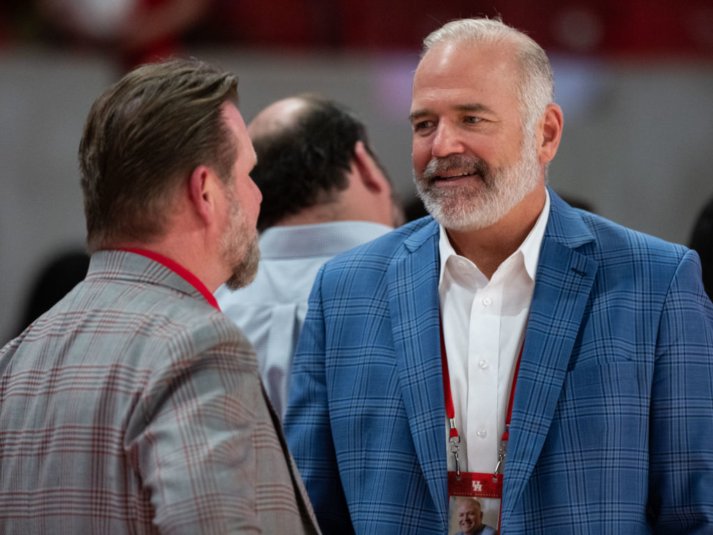 University of Houston athletic director Chris Pezman (right) knows the Big 12 transition is coming. (Photo by F. Carter Smith)