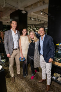 Wyatt Harris, Holly Hutchinson Harris, Meghan Looney, Ben Stocker (Photo by Bruno Snap the Picture and Polaroids by Ashley Longshore and Ali Williams)