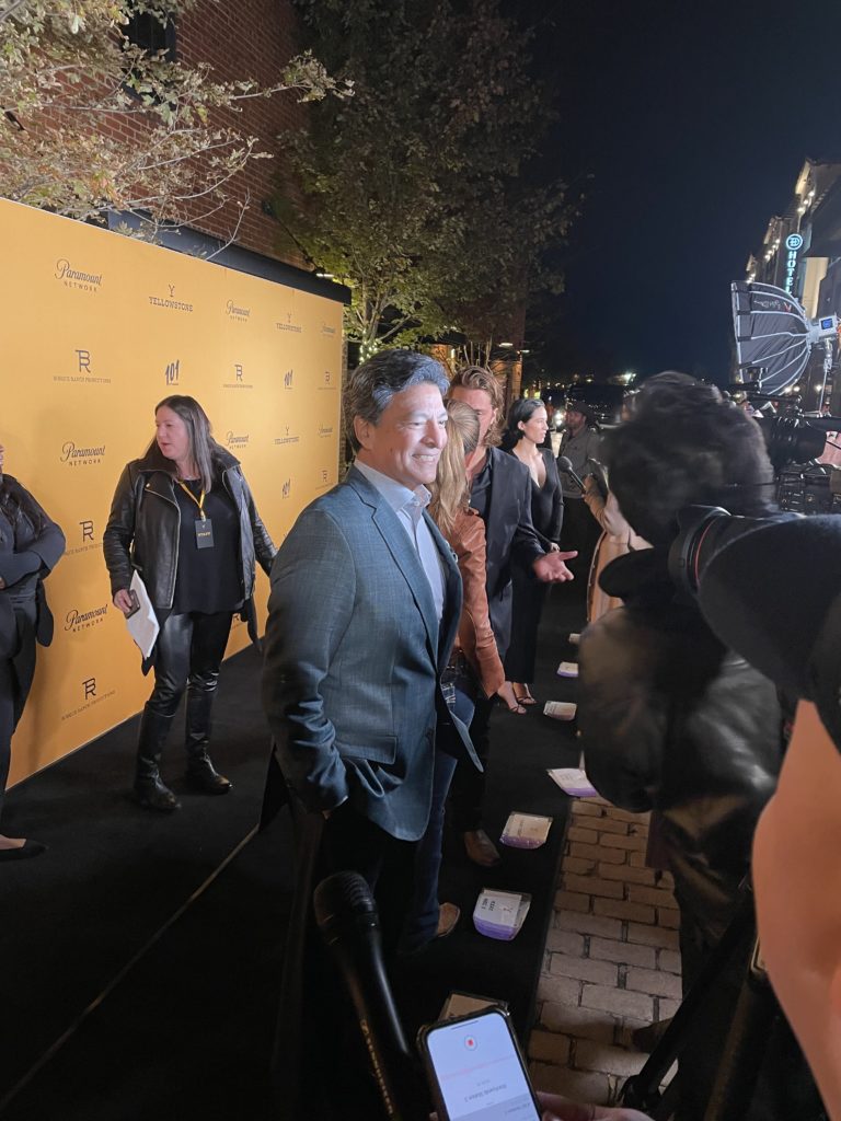 Cast members field questions from the media ahead of the premiere. Photo by Courtney Dabney.