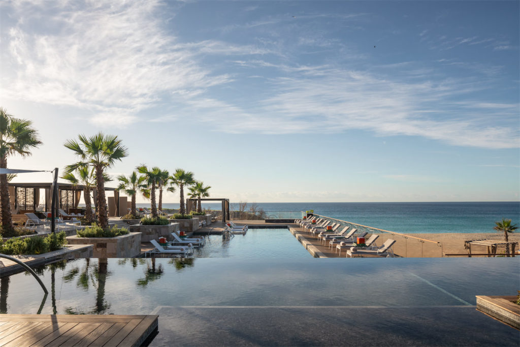 Zadun's main pool overlooks the ocean.