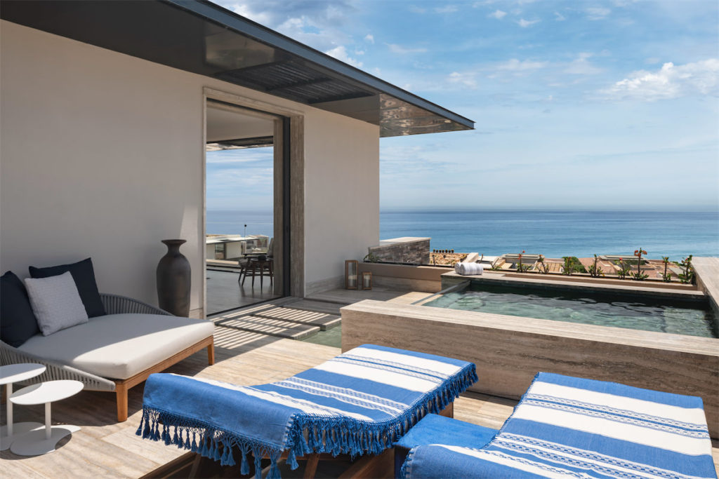 Each room at Zadún comes with a plunge pool and lounge area.
