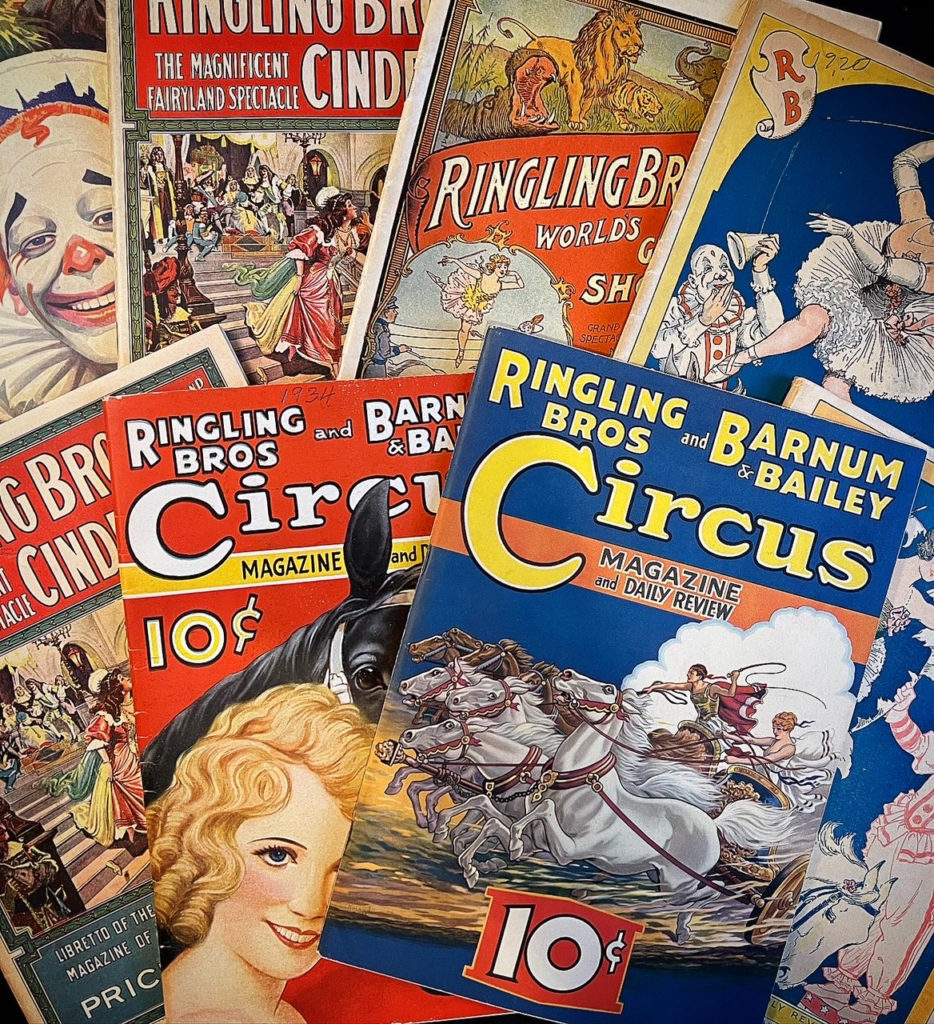 The sale includes vintage circus memorabilia — Morton attended the Ringling School of Art and designed for several shows. (Photo by Dallas Estate Sellers)