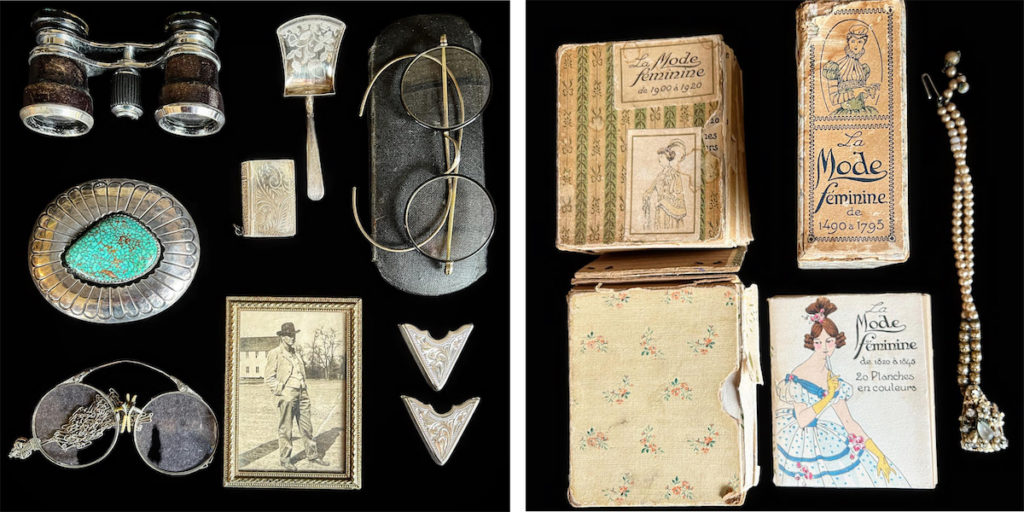 An assortement of vintage silver and jewelry. (Photo by Dallas Estate Sellers)