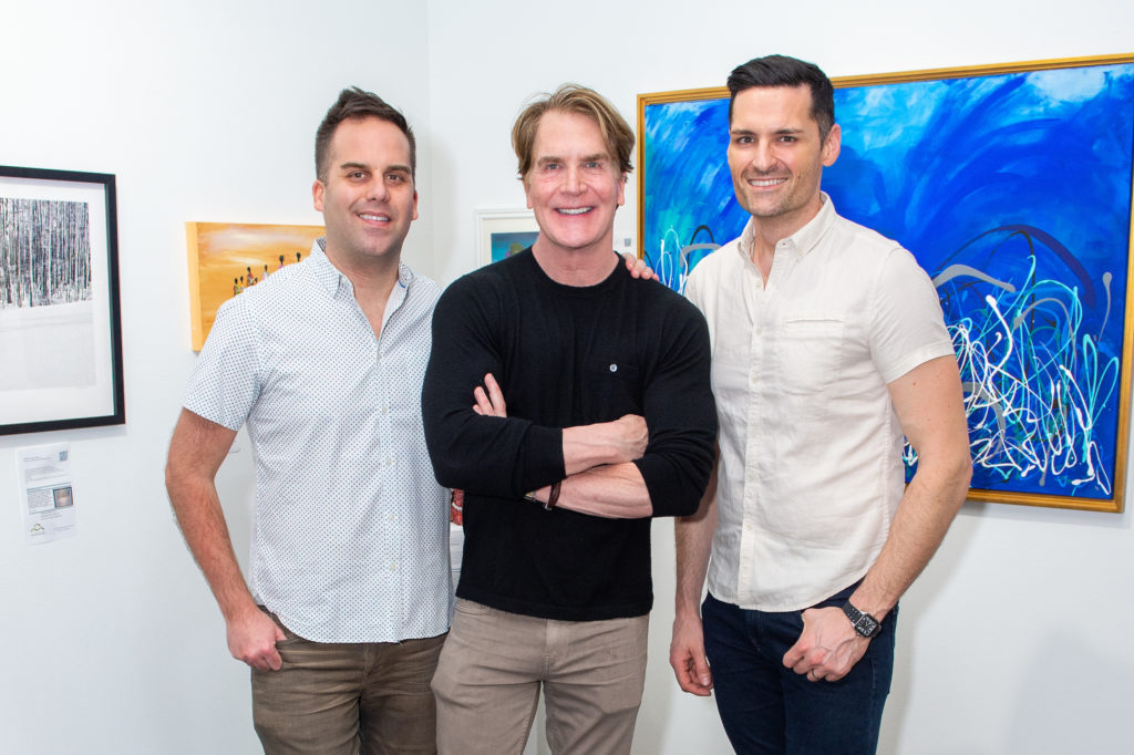 Jerry Barnnett, George Lancaster, Michael Byars at the 25th Art on the Avenue anniversary event (Photo by Jacob Power)