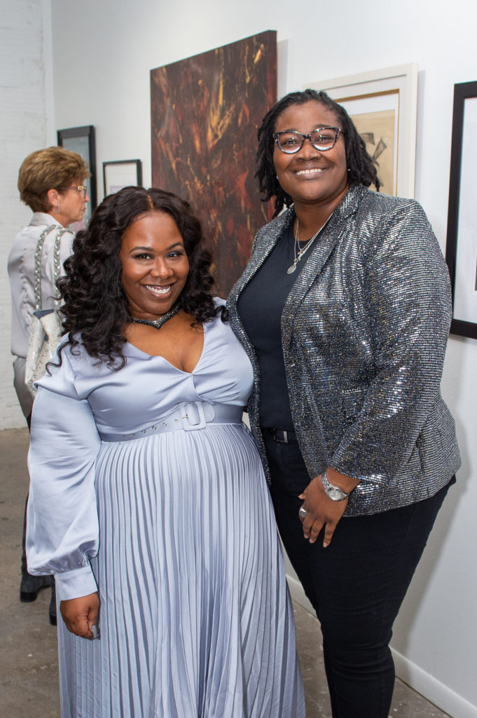 Nikita Lamar, Rickale West at the 25th Art on the Avenue anniversary event  (Photo by Jacob Power)