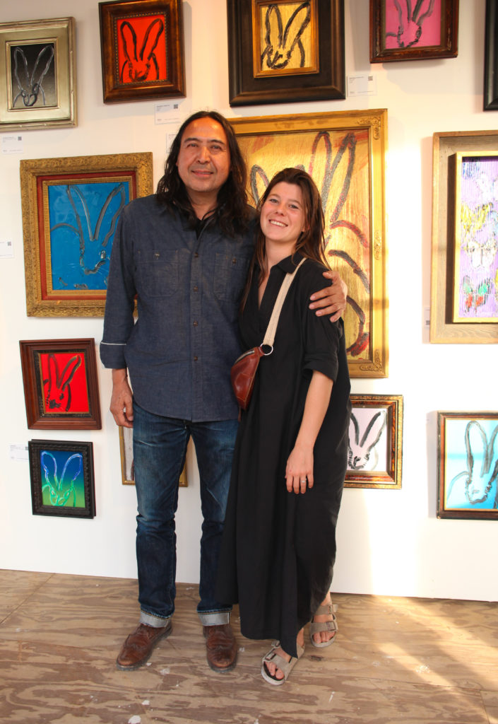 Zabi Ahmadi, Inès Diricx at West Chelsea Contemporary Cocktail (Photo by Chris Pierre Bachman)