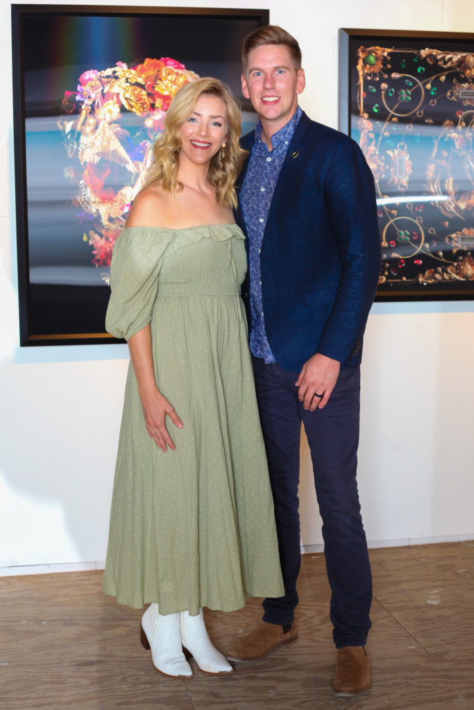 Rebecca Kaemingk & JennAir's Ben Kaemingk at West Chelsea Contemporary Cocktail (Photo by Chris Pierre Bachman)