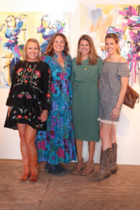 191 Nancy Mathé, Sarah Hogan, Chrissy Heller, Beth Heller at West Chelsea Contemporary Cocktail. IMG_3016 (Photo by Chris Pierre Bachman)
