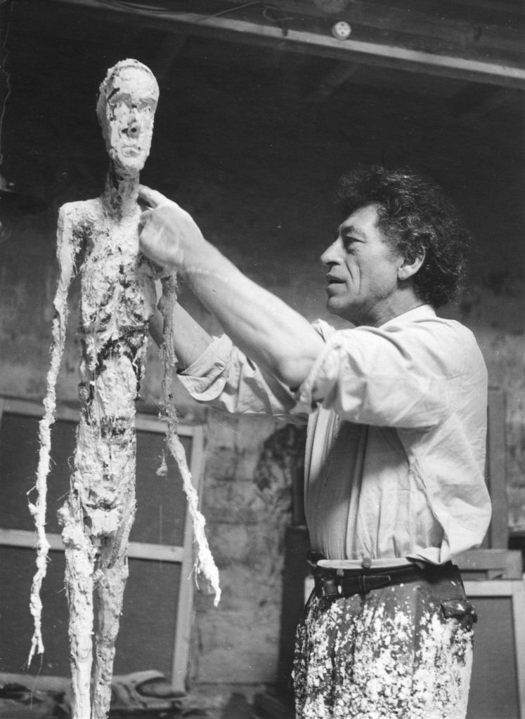 Giacometti Working on the Plaster, 1959