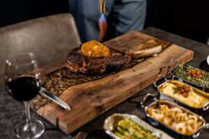 36oz. Wagyu-X Tomahawk Chop with Calabrian Chili Butter (1)