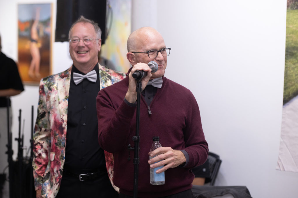 Honorary Chairs Mark Parthie and Judge Steven Kirkland at the 25th Art on the Avenue anniversary event  (Photo by Wilson Parish)